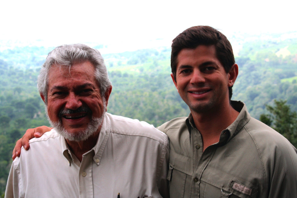 Don Alfonso Robelo and him son Diego