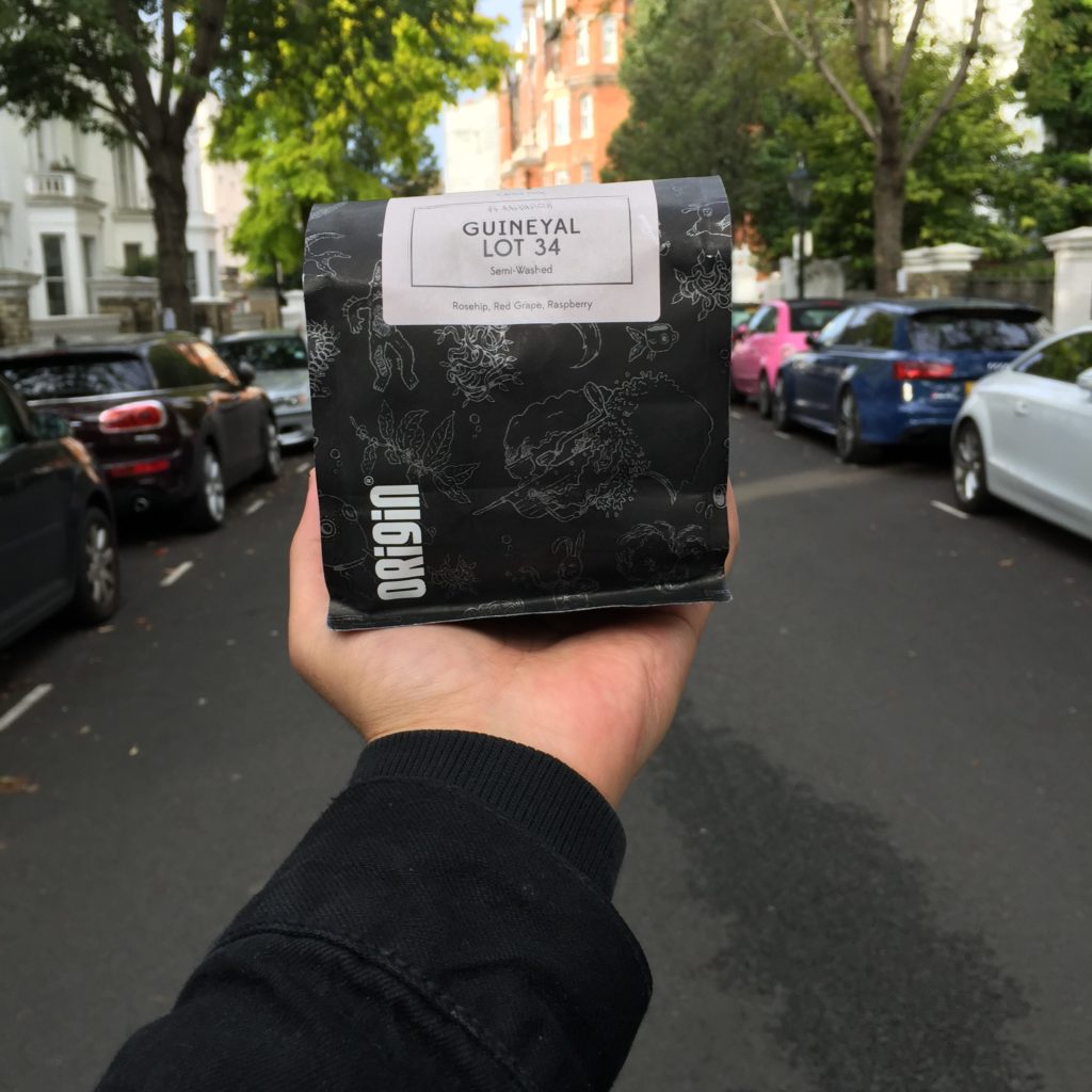 Origin Coffee UK packaging